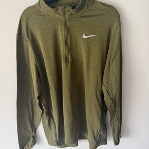 Nike Dri-FIT Sage Green Half-Zip Top